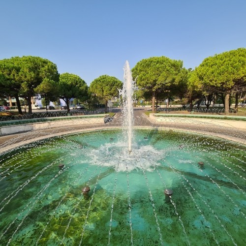 Fontana con giochi d'acqua